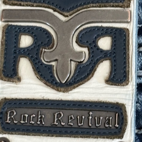 Rock Revival Men's Prewitt Straight Distressed Jeans 34 - Picture 8 of 15